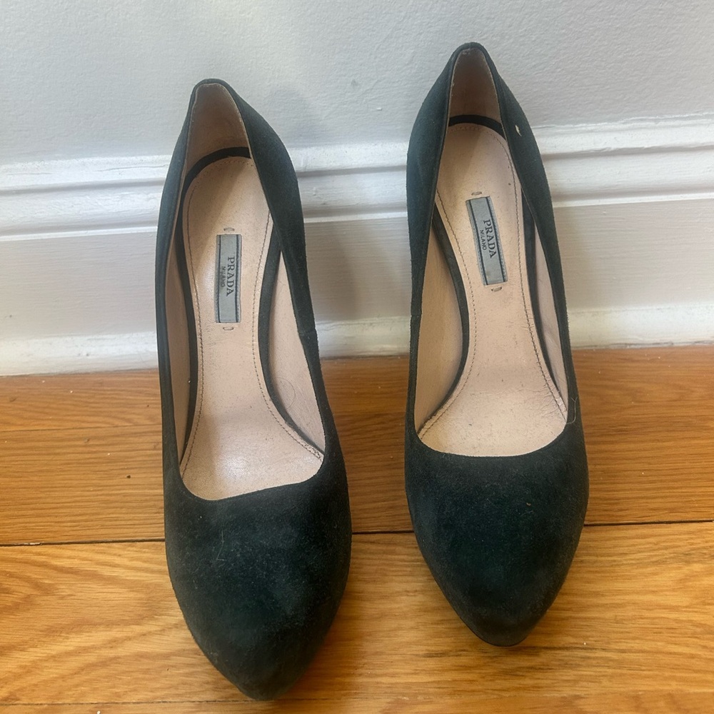 Prada platform heels